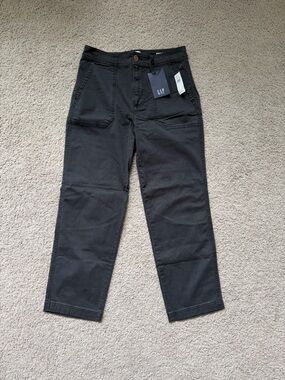 GAP Women's Charcoal Girlfriend Khakis